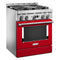 KitchenAid KFGC500JPA Professional Ranges Passion Red – Detail Close-up