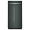 KITCHENAID KBSN742SJP 25.5 Cu. Ft. 42" Built-In Side-by-Side Refrigerator with Platinum Interior Green
