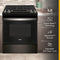Whirlpool WEG515S0LV Freestanding Ranges Black Stainless – Angle View