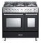 Verona VPFSGG365DE Professional Ranges Matte Black Front View