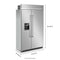 KitchenAid KBSD708MPS Side By Side Refrigerators Stainless Steel With Printshield(Tm) Finish – Studio Shot