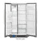 Whirlpool WRS335SDHM Side By Side Refrigerators Monochromatic Stainless Steel – Appliance Image