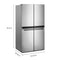 Whirlpool WRQA59CNKZ French Door Refrigerators Fingerprint-Resistant Stainless Finish – Side Profile