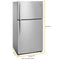 Whirlpool WRT511SZDM Top Freezer Refrigerators Monochromatic Stainless Steel – Catalog Photo
