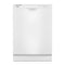 Whirlpool WDF341PAPW Built-In Dishwashers White Front View