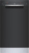 Bosch SPE53C56UC Built-In Dishwashers Black Front View