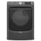 Maytag MED6630MBK Front Load Dryers Volcano Black Front View
