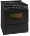Premier EDS2X0BP Freestanding Ranges Black Front View