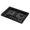 Whirlpool WCGK5030PB Gas Cooktops Black – Detail Close-up