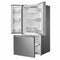 MIDEA MRF18B4AST French Door Refrigerators Stainless Steel – Studio Shot