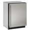 U-LINE U3024RS00B 3024r 24" Refrigerator With Stainless Solid Finish and Field Reversible Door Swing (115 V/60 Hz Volts /60 Hz Hz) in Stainless Steel
