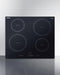 Summit SINC4B241B Electric Cooktops 0 Front View