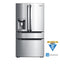 MIDEA MRQ22D7AST French Door Refrigerators Stainless Steel Front View