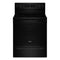 Whirlpool WFES5030RB Freestanding Ranges Black Front View