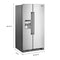 Maytag MSS25C4MGZ Side By Side Refrigerators Fingerprint-Resistant Stainless Finish – Studio Shot