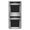 KitchenAid KODC504PPS Double Wall Ovens Fingerprint Resistant Stainless Steel Front View