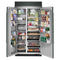 KITCHENAID KBSN742SJP 25.5 Cu. Ft. 42" Built-In Side-by-Side Refrigerator with Platinum Interior Green