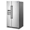 Maytag MSS25C4MGZ Side By Side Refrigerators Fingerprint-Resistant Stainless Finish – Detail Close-up