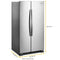 Whirlpool WRS315SNHM Side By Side Refrigerators Monochromatic Stainless Steel – Studio Shot