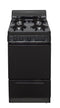 Premier SAK100BP Freestanding Ranges Black Front View