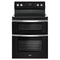 Whirlpool WGE745C0FE Freestanding Ranges Black Ice Front View