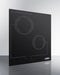 SUMMIT CR2B228T 18" Wide 220v 2-burner Radiant Cooktop