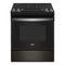 Whirlpool WEG515S0LV Freestanding Ranges Black Stainless Front View