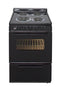 Premier ECK3X0BP Freestanding Ranges Black Front View