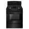 Amana AGR6603SFB Freestanding Ranges Black Front View