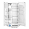 Whirlpool WRS315SDHW Side By Side Refrigerators White – Side Profile