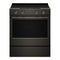 KitchenAid KSES530SBE Freestanding Ranges Black Ore Front View