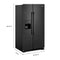 Maytag MSS25C4MGB Side By Side Refrigerators Black – Official Product Photo