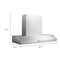 KitchenAid KVWC958KSS Ducted Mount Hoods Stainless Steel – Official Product Photo