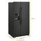 Whirlpool WRS311SDHB Side By Side Refrigerators Black – Studio Shot