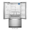 WHIRLPOOL WRF757SDHZ 36-inch Wide French Door Refrigerator - 27 cu. ft.