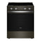 Whirlpool WSES7530RV Slide-In Ranges Black Stainless Front View