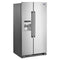 Maytag MSS25C4MGZ Side By Side Refrigerators Fingerprint-Resistant Stainless Finish – Studio Shot