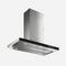 Elica ESL642S3 Ducted Mount Hoods Stainless Steel + Black Glass Front View