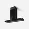 Elica EHI648BL Ducted Mount Hoods Black Stainless Steel + Glass Front View