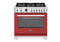 Bertazzoni PRO366BCFGMROT Professional Ranges Rosso Front View