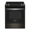 Whirlpool WEE515S0LV Slide-In Ranges Black Stainless Front View