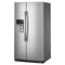 Whirlpool WRSF6536RZ Side By Side Refrigerators Fingerprint-Resistant Stainless Finish – Detail Close-up