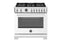Bertazzoni PRO366BCFGMBIT Professional Ranges Bianco Front View