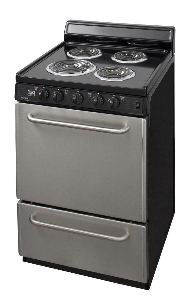 Premier 2.97 Cu. Ft. Stainless Freestanding Electric Range - Thumbnail 2