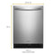 Whirlpool WUR50X24HZ Compact Refrigerators Fingerprint Resistant Stainless Steel – Official Product Photo