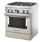 KITCHENAID KFDC500JMH KitchenAid® 30'' Smart Commercial-Style Dual Fuel Range with 4 Burners - Milkshake