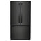 Whirlpool WRFC2036RB French Door Refrigerators Black Front View