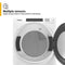 WHIRLPOOL WED5620HW 7.4 cu. ft. Front Load Electric Dryer with Intuitive Touch Controls