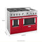 KitchenAid KFGC558JPA Professional Ranges Passion Red – Studio Shot