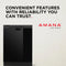Amana ADFS2524RB Built-In Dishwashers Black – Back Panel